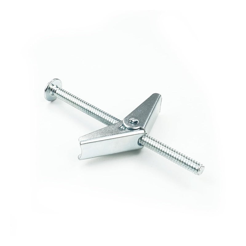 HASWARE Toggle Bolt Zinc Plated Steel and Wing Nut for Hanging Heavy Items on Drywall 3/16x3 (12 Pack) - Image 1